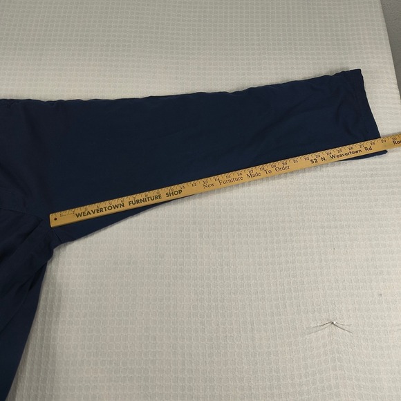 Habands Ice House Jeans Mens 36X30 M Flannel Lined Navy Blue Straight Fit Pants - Picture 8 of 16